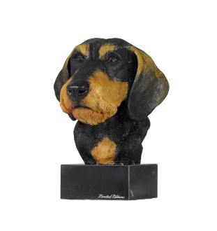 Jamnik szorstkowłosy ręcznie pomalowana statuetka Art-Dog